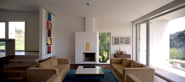 Foto del living interior de la Casa en Ericeira